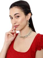 Zaveri Pearls Gold Tone Traditional Kundan & P